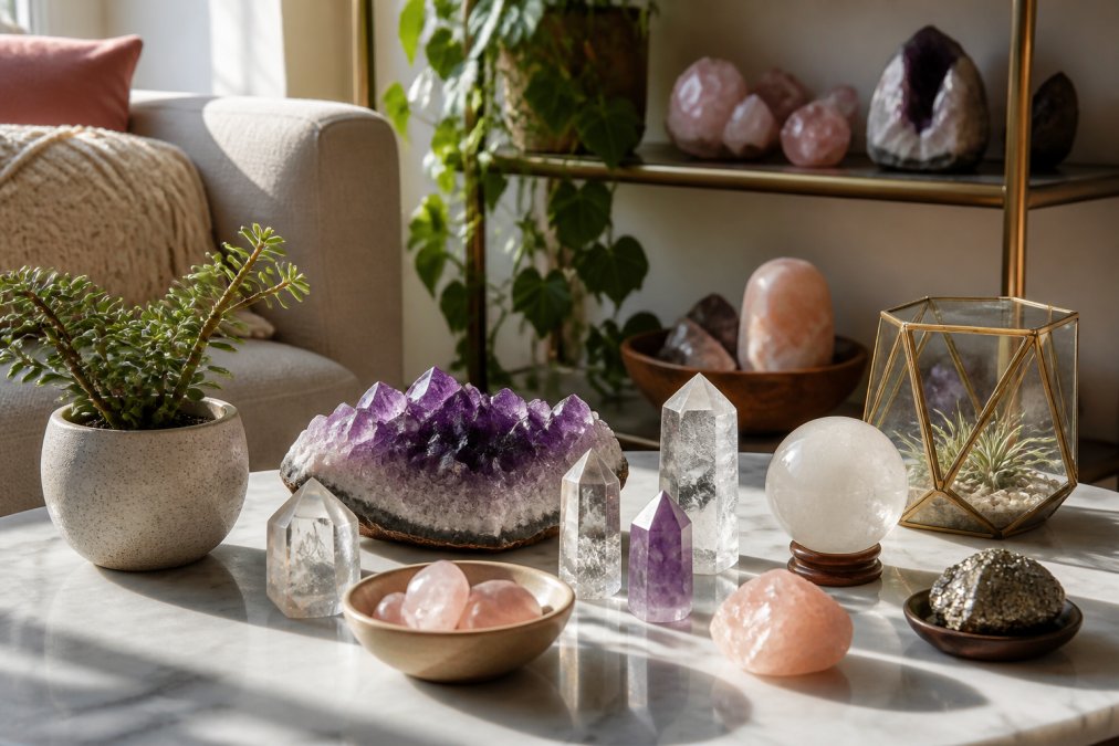 Aesthetic Crystal Decor for Apartments: 12 Styling Ideas