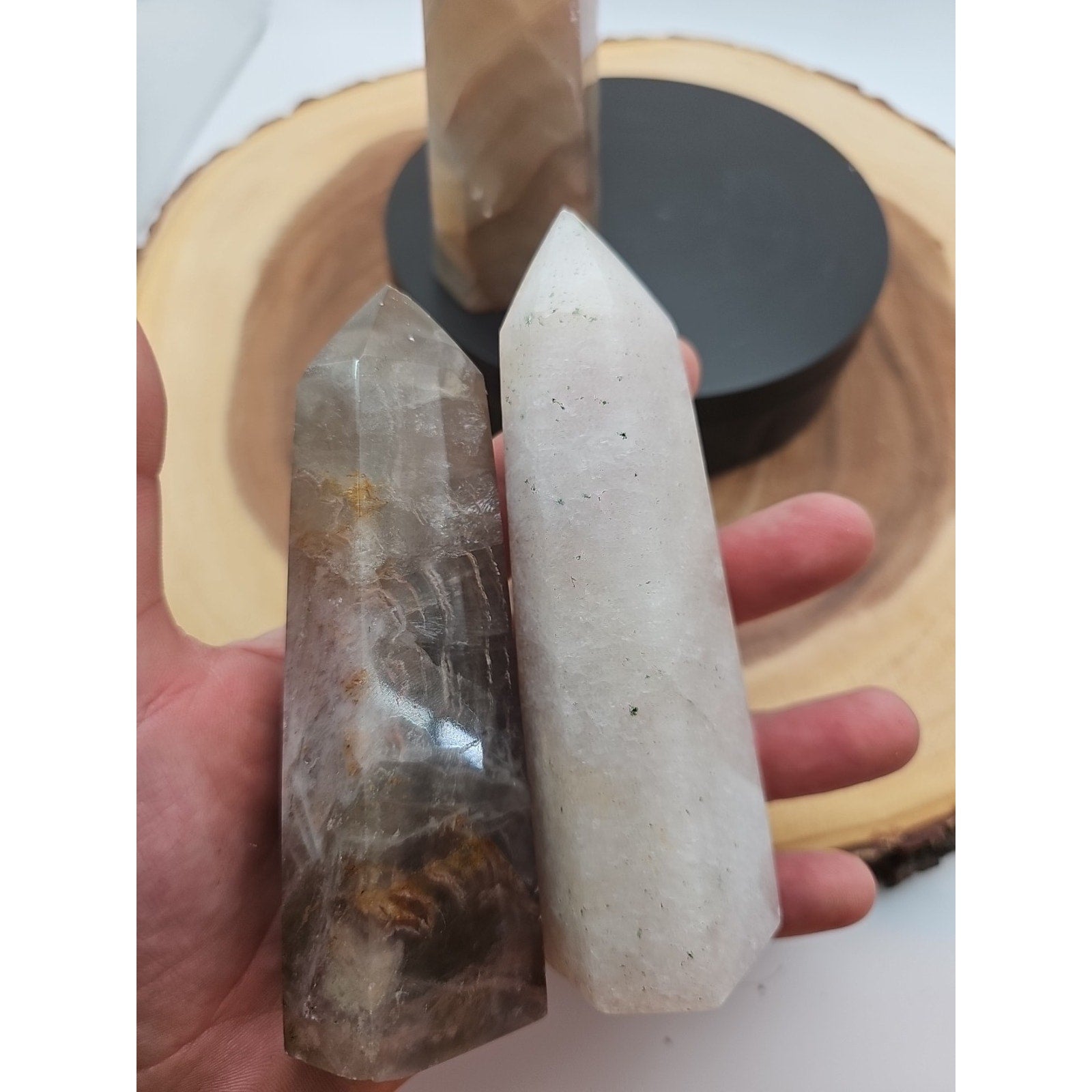 Fluorite crystals Set Of 4,2.52lbs by CrystalCloud Company