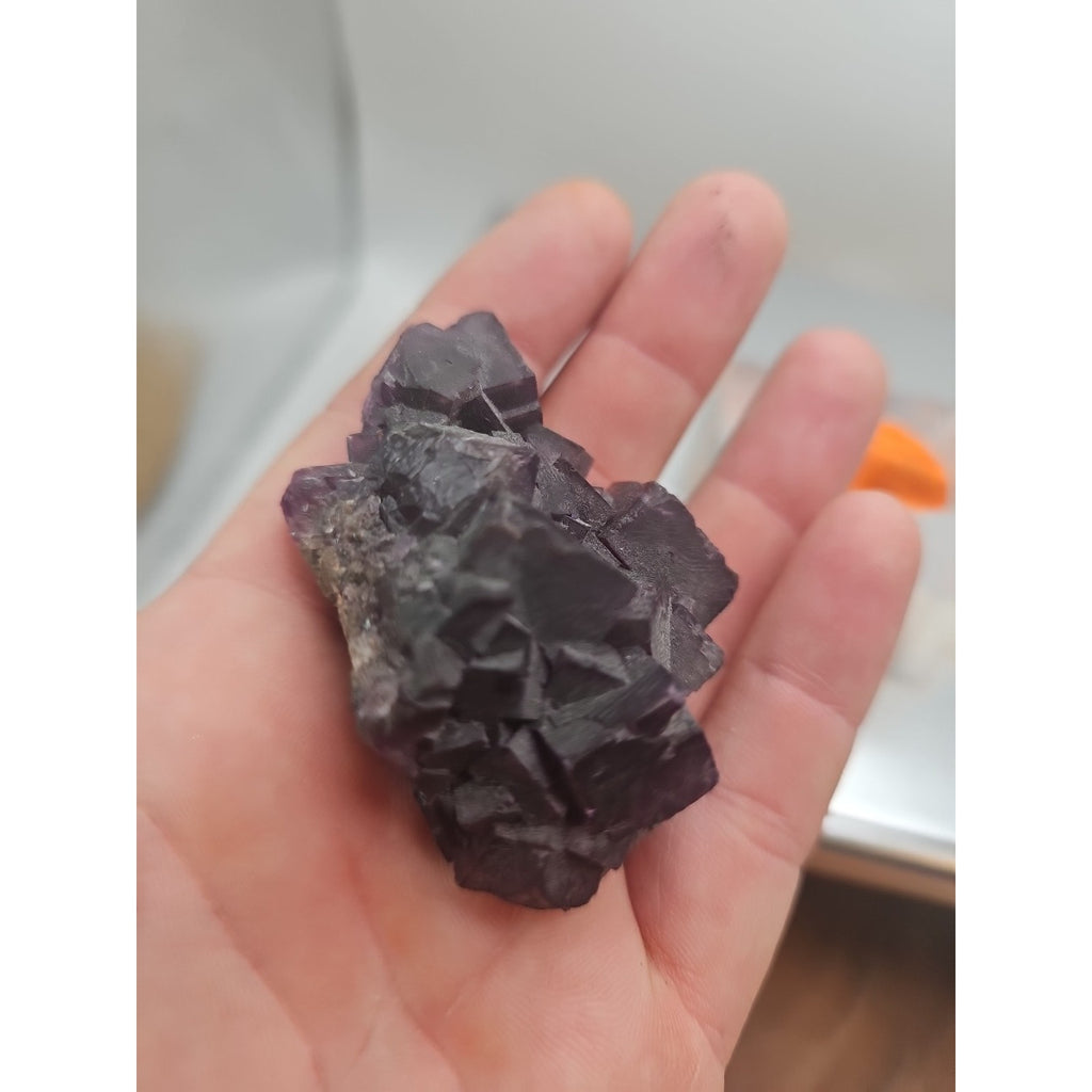 Fluorite crystal quartz cluster 2.5oz by CrystalCloud Company