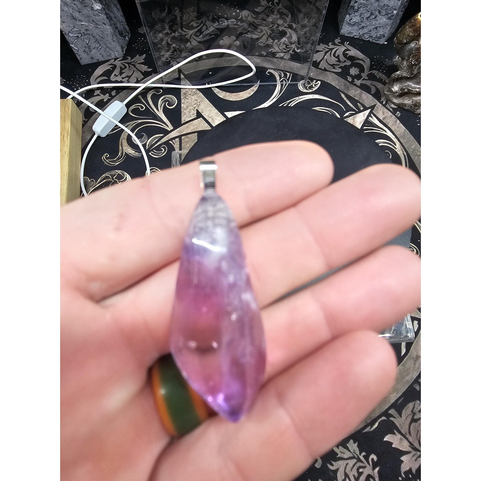 Amethyst Crystal Necklace by CrystalCloud Company