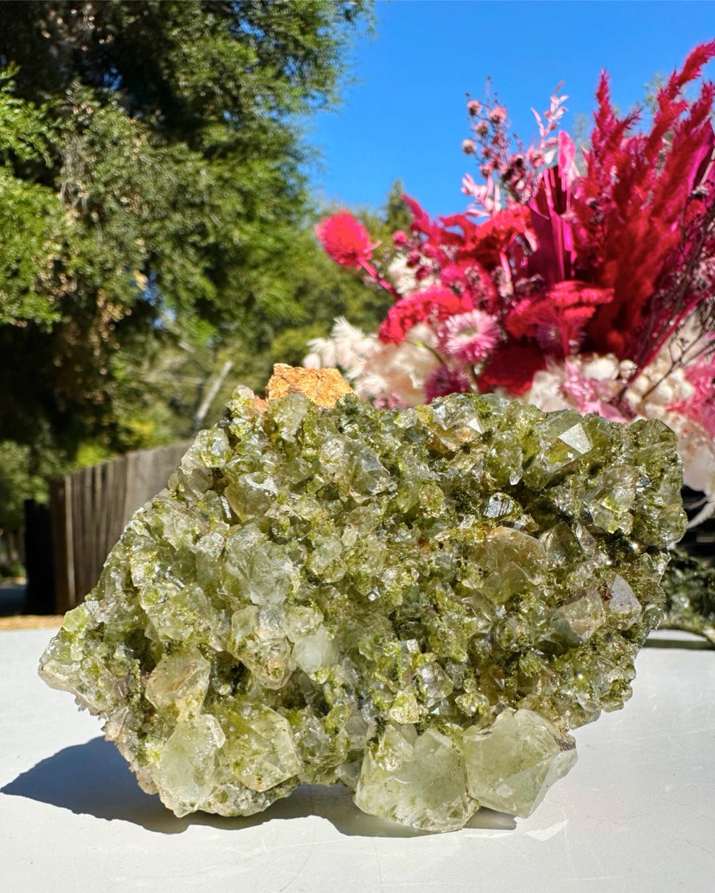 Epidote Quartz Cluster by Baltic Mermaid
