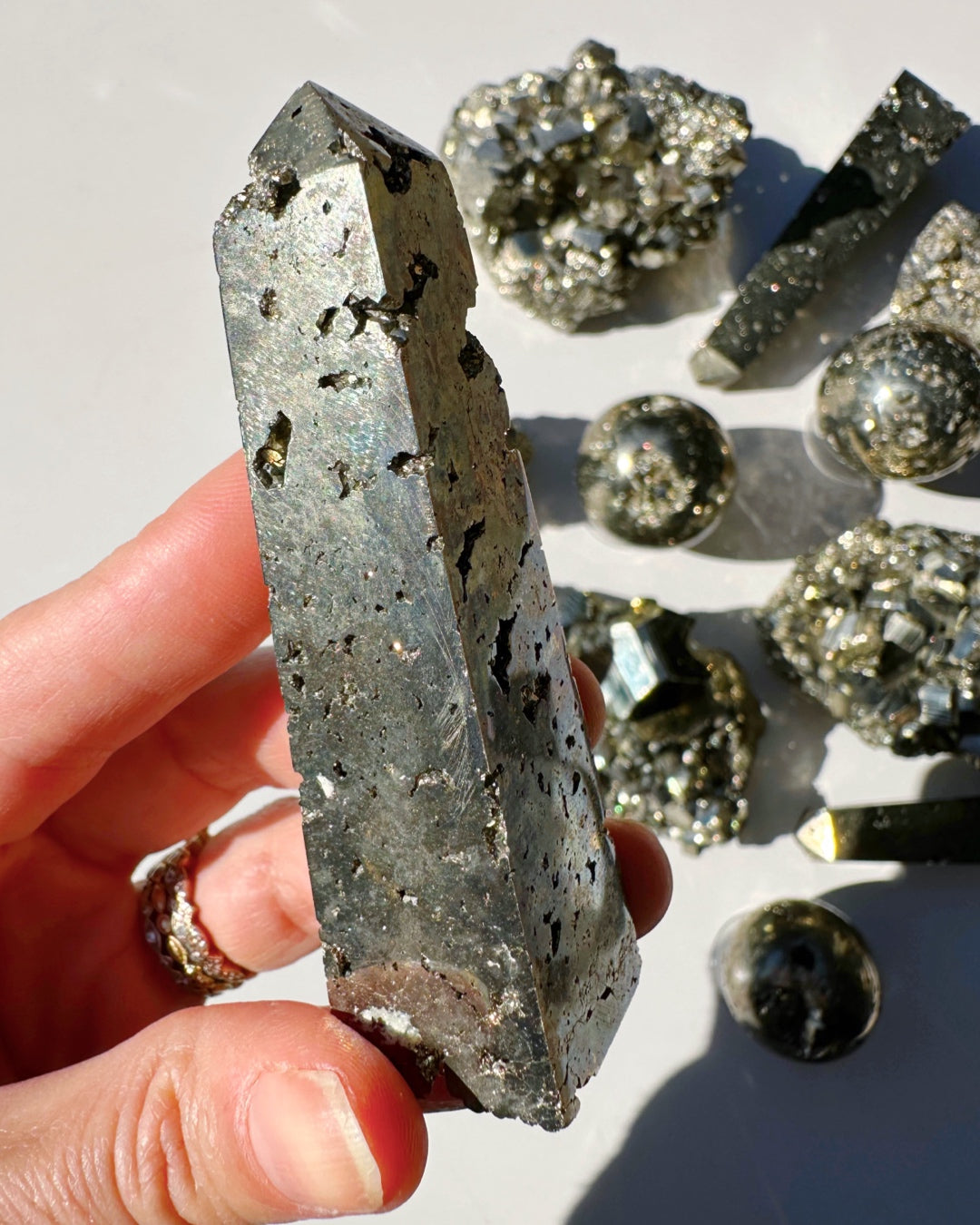 Pyrite Obelisk by Baltic Mermaid
