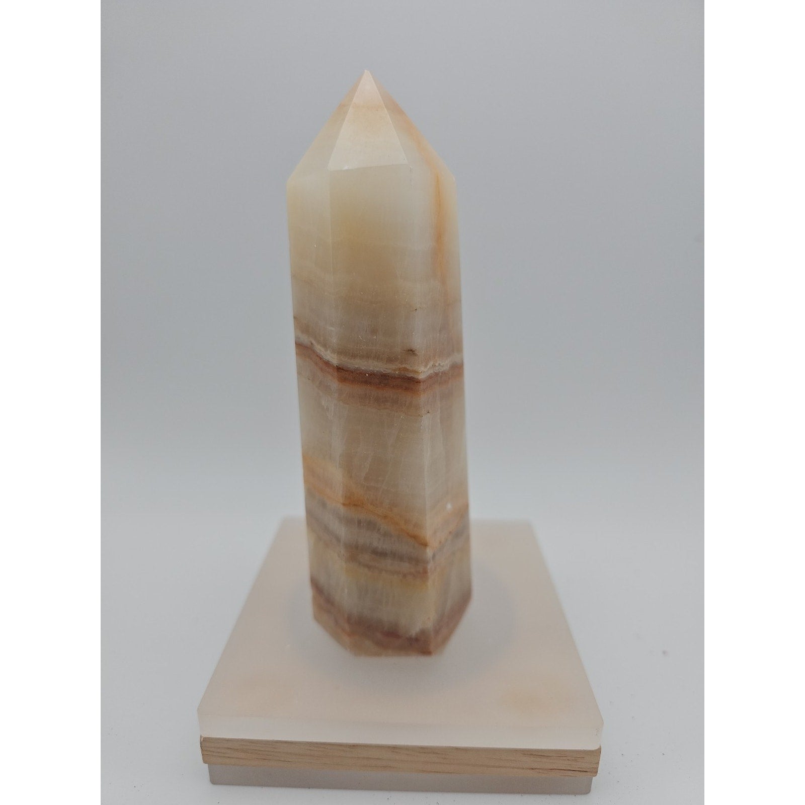Quartz Crystal Tower 5.5in .90lbs Sandstone by CrystalCloud Company