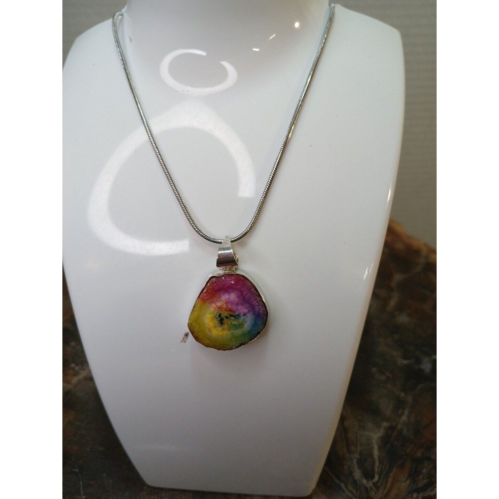 Druzy Necklace by CrystalCloudCompany