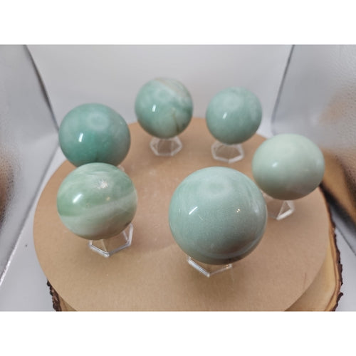 5.26LB 6Pcs A Set Of Natural Quartz Crystal Jasper Sphere Ball Polished Healing by CrystalCloud Company