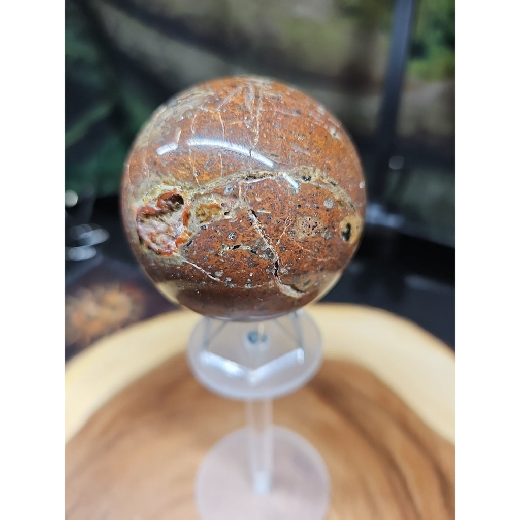 .91LB Natural Vesuvianite Agate Carnelian Crystal Geode Sphere Ball Healing by CrystalCloud Company