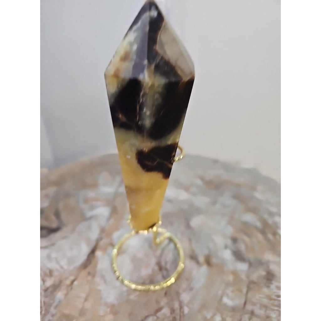 Dragon Septarian Geode Scepter Crystal Tower — 251g, Madagascar | CrystalCloud Company by CrystalCloud Company