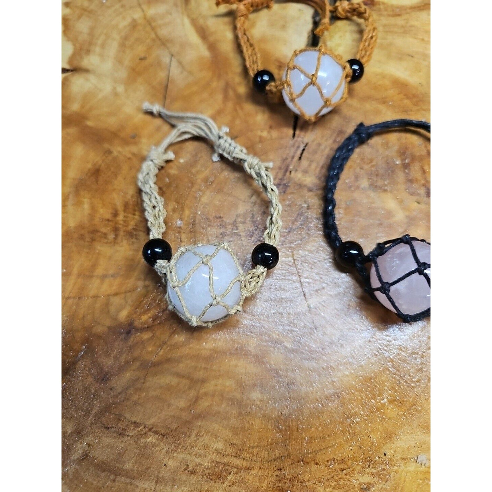 Rose Quartz Bracelet 1 each by CrystalCloud Company