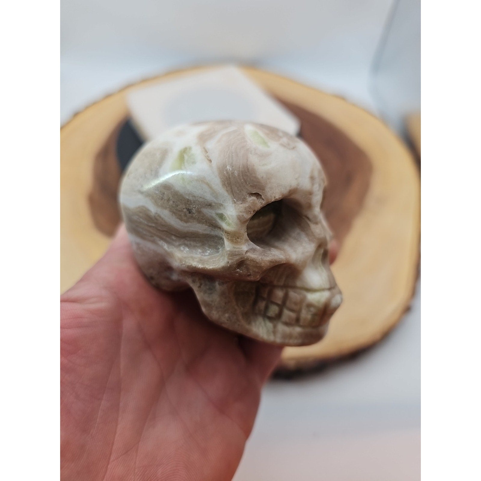 .89lb Natural Jasper Calcite Skulls Crystal Carving Mixed Stones Healing by CrystalCloud Company