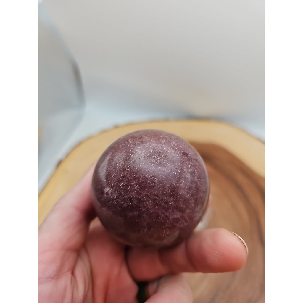 Strawberry Quartz Crystal Sphere 260g 55mm by CrystalCloud Company