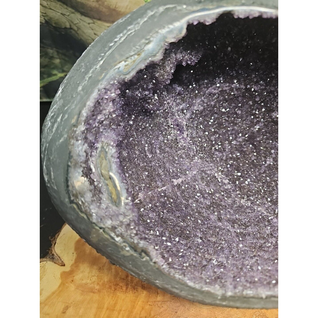 16.8LB TOPNatural Raw raw ore amethyst Quartz Crystal Money Bag Geode Reiki Gem by CrystalCloud Company