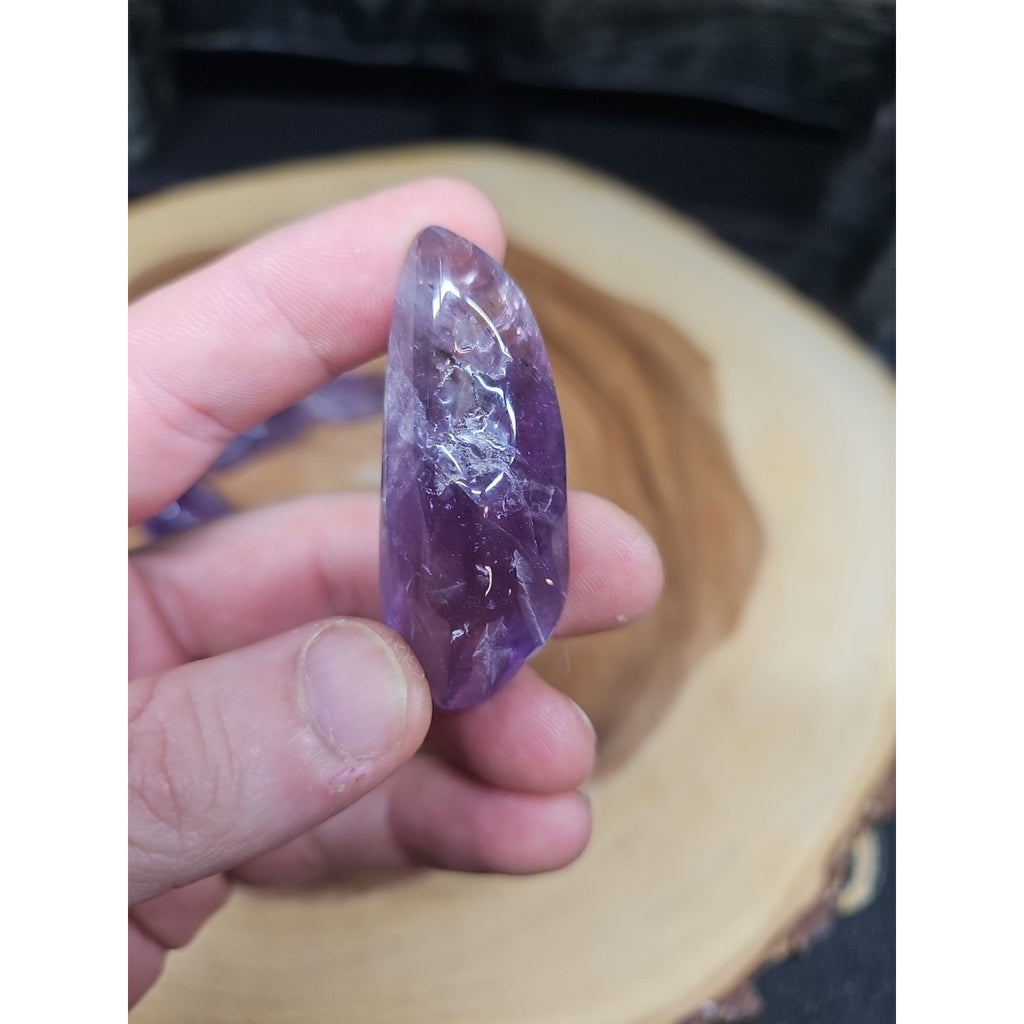 11Pcs Raw Natural Purple Amethyst Quartz Crystal Tumbled Healing Brazil .48lbs by CrystalCloud Company