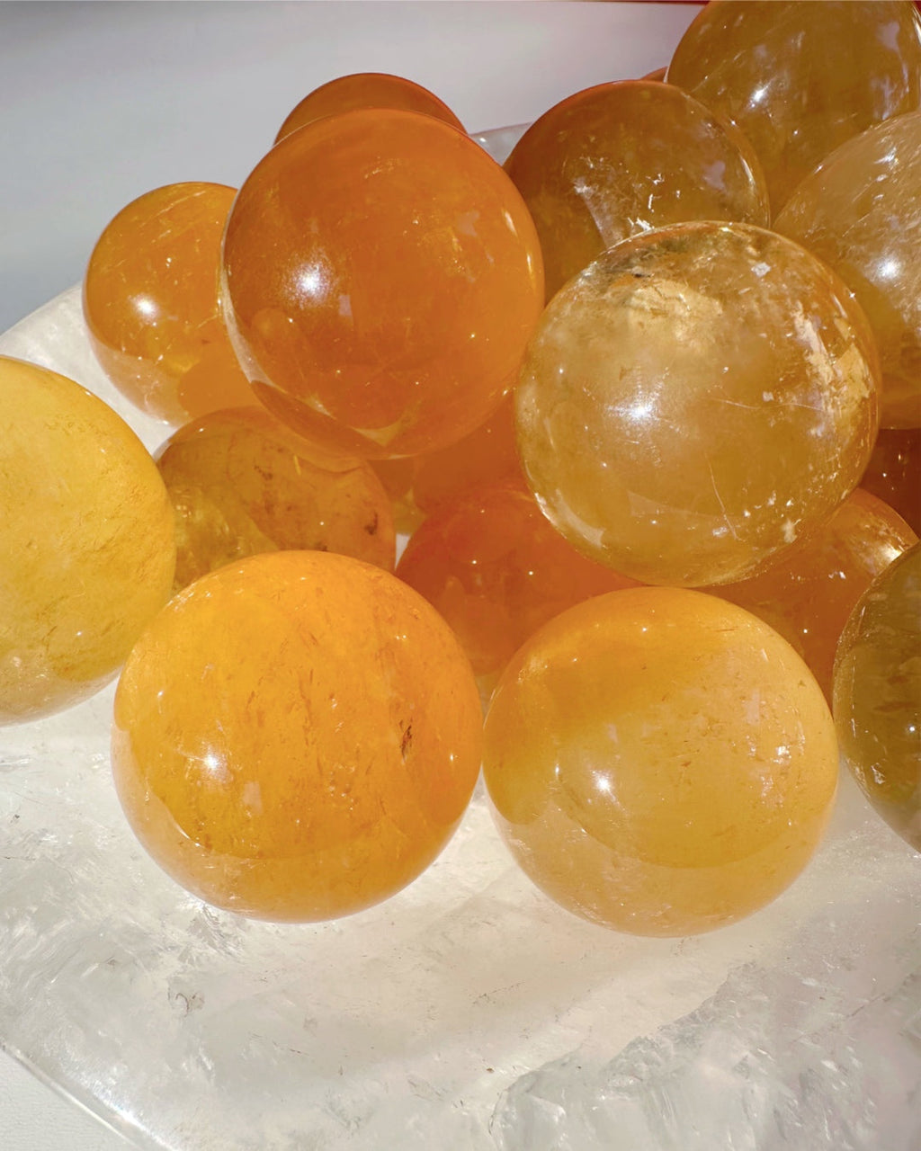 Honey Optic Calcite Spheres - AAA by Baltic Mermaid