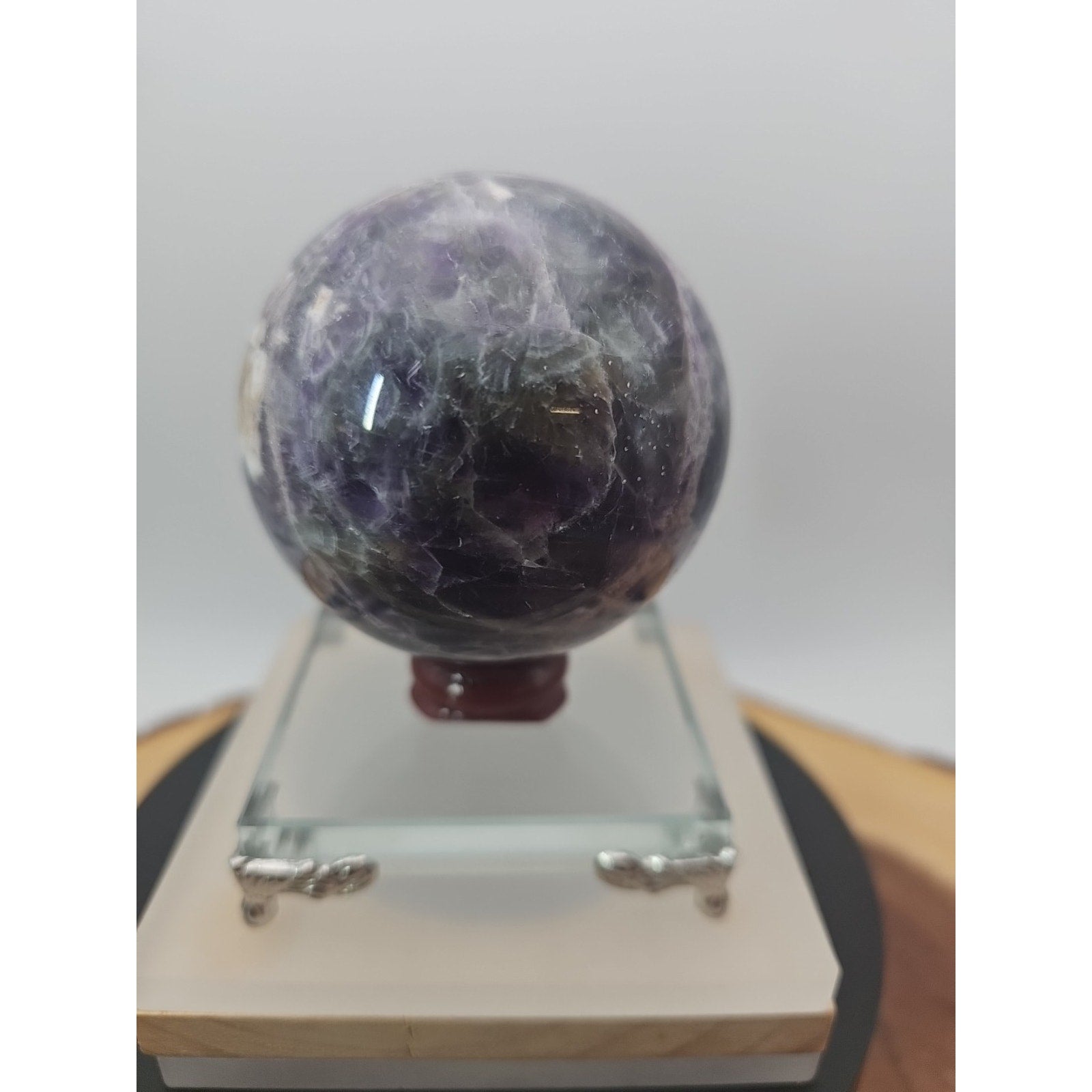 Madagascar Amethyst Crystal Sphere — 373g, 61mm, Collector's Piece | CrystalCloud Company by CrystalCloud Company