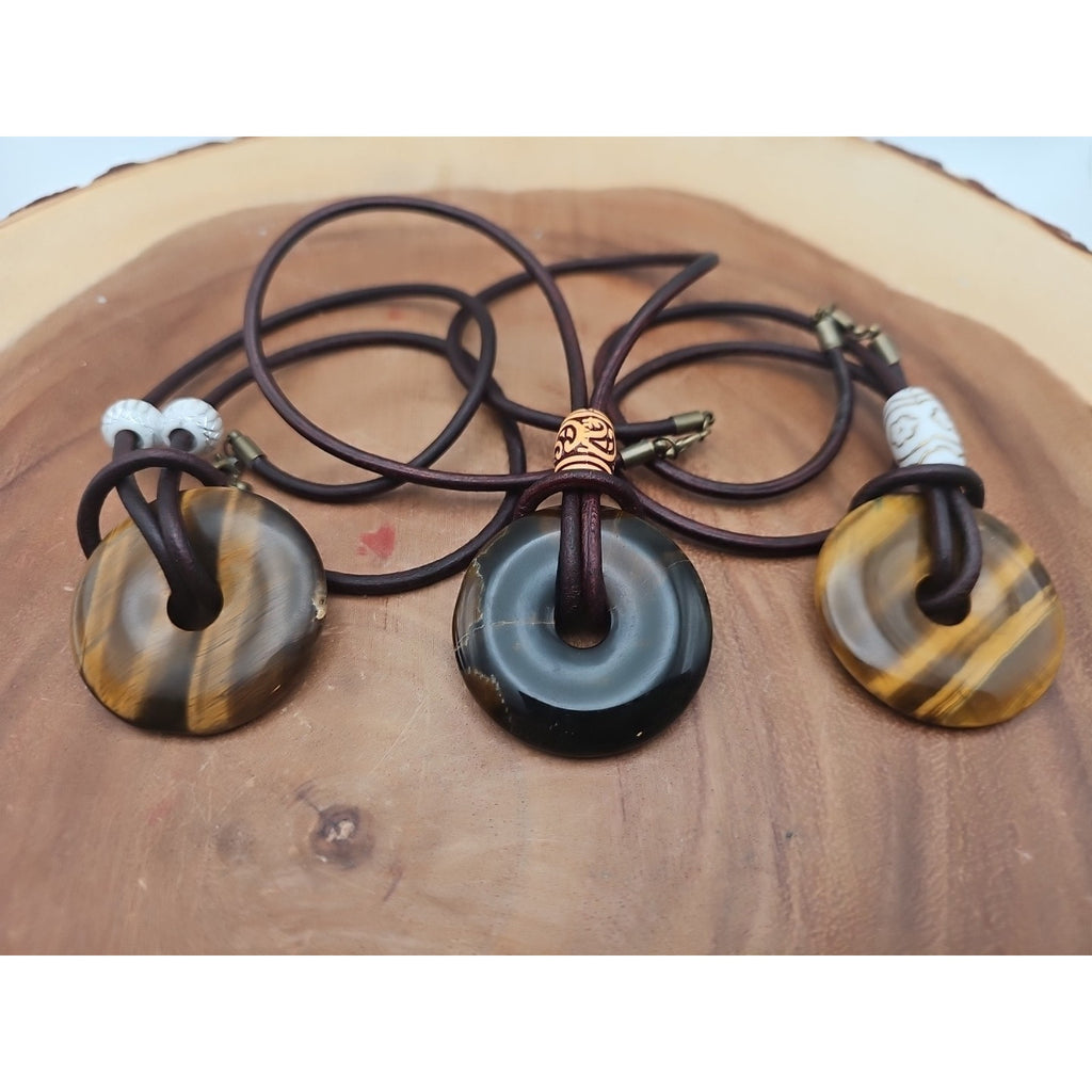 Tigers Eye Necklace 16in 1each Handmade To Order by CrystalCloud Company