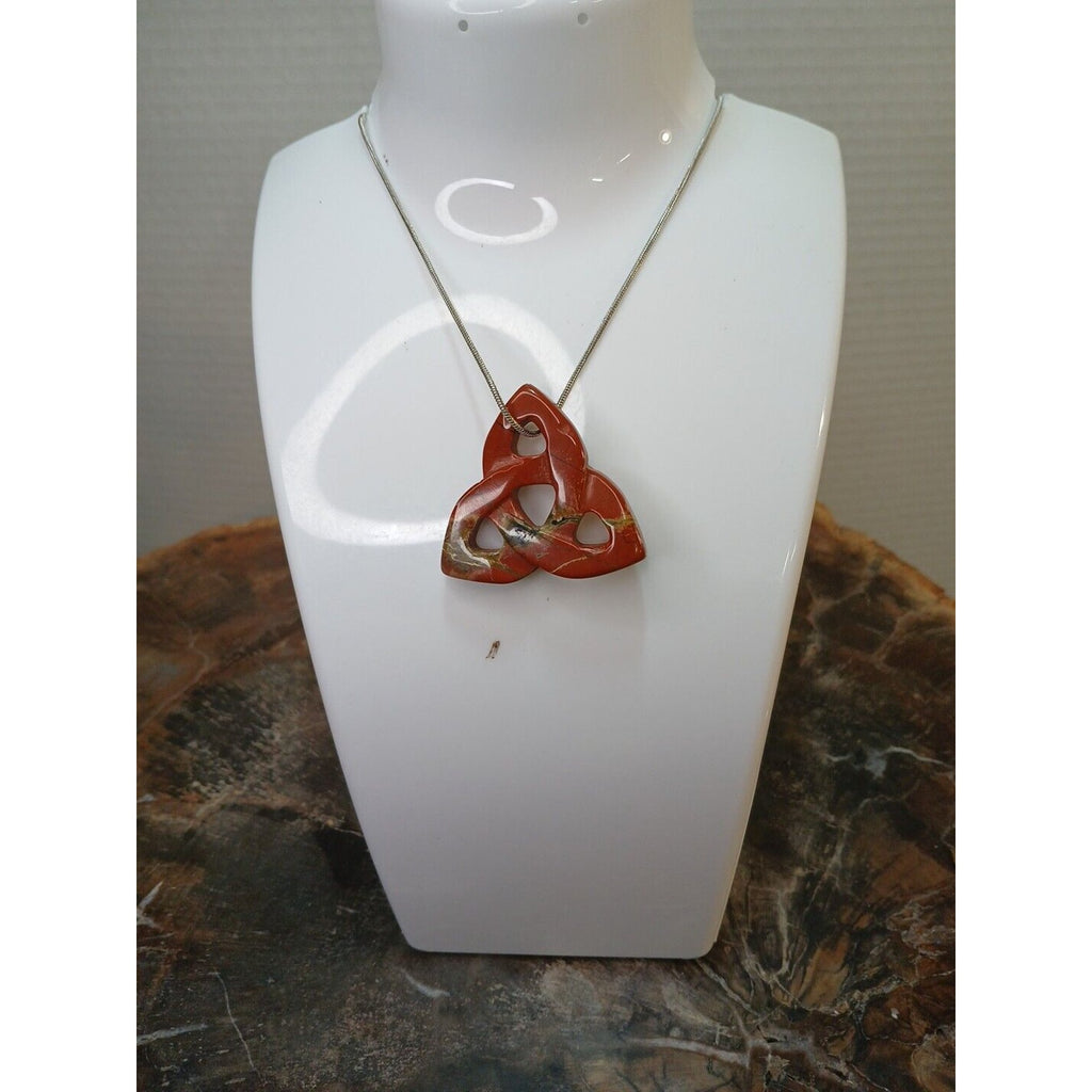 Ocean Jasper Agate Necklace W/925 Silver Chain by CrystalCloud Company