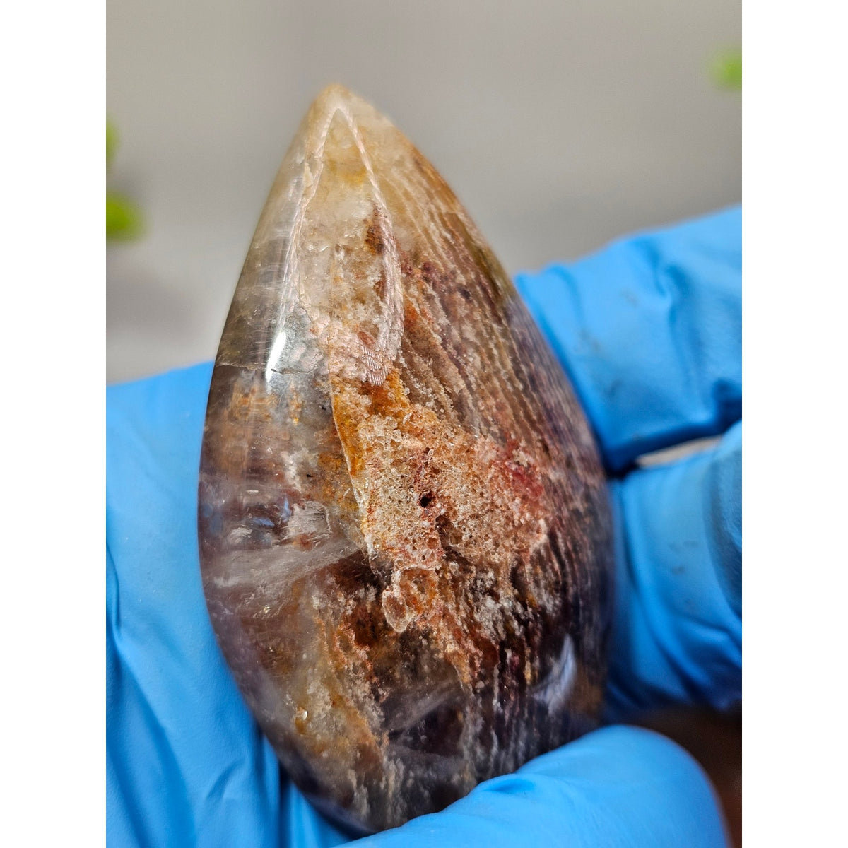 Red Amphibole Quartz Flame 55g — Angel Phantom Quartz