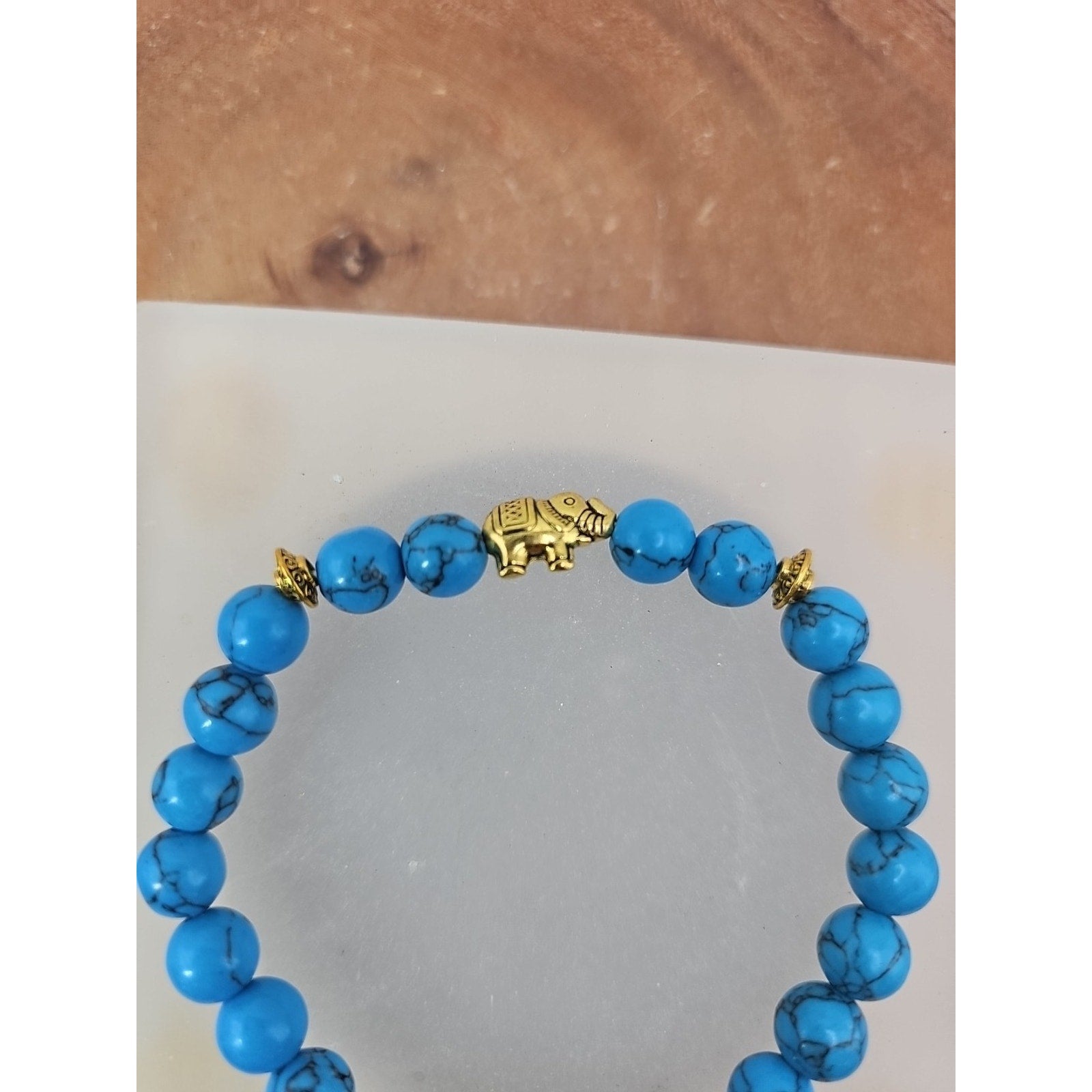 Handmade 8mm Mixed Natural Gemstone Round Beads Stretchy Bracelet Reiki Chakra by CrystalCloud Company