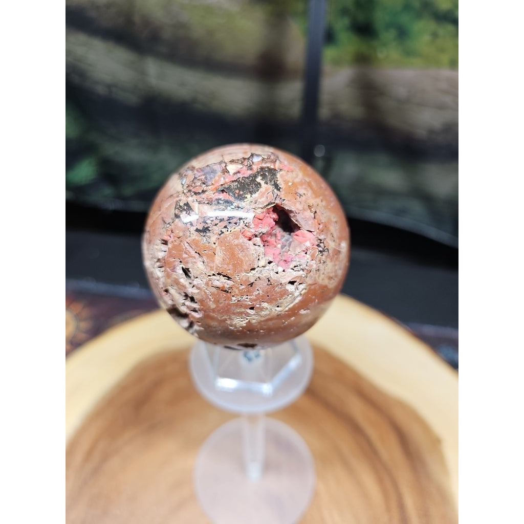 .74LB Natural Vesuvianite Agate Carnelian Crystal Geode Sphere Ball Healing by CrystalCloud Company