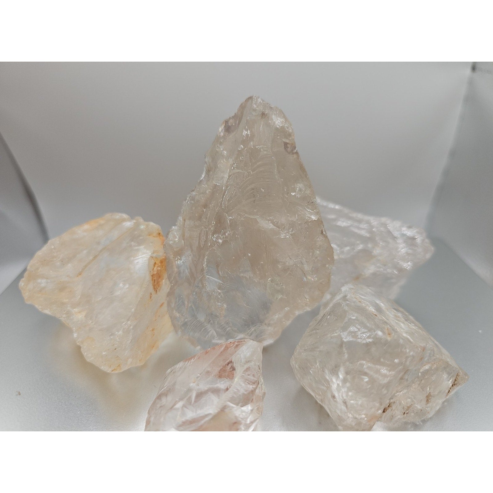 Quartz Crystal Clusters 1.48lbs 5pcs From Madagascar by CrystalCloud Company