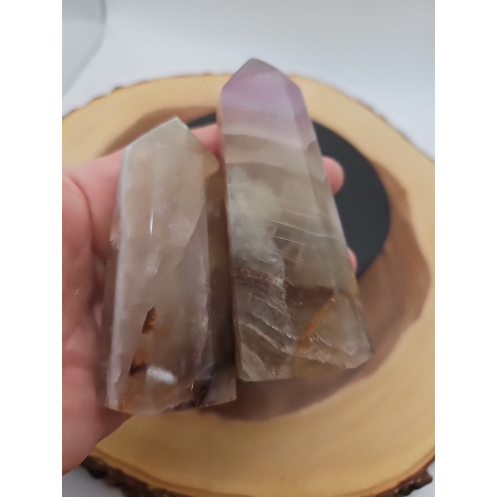 Fluorite crystals Set Of 4,2.52lbs by CrystalCloud Company