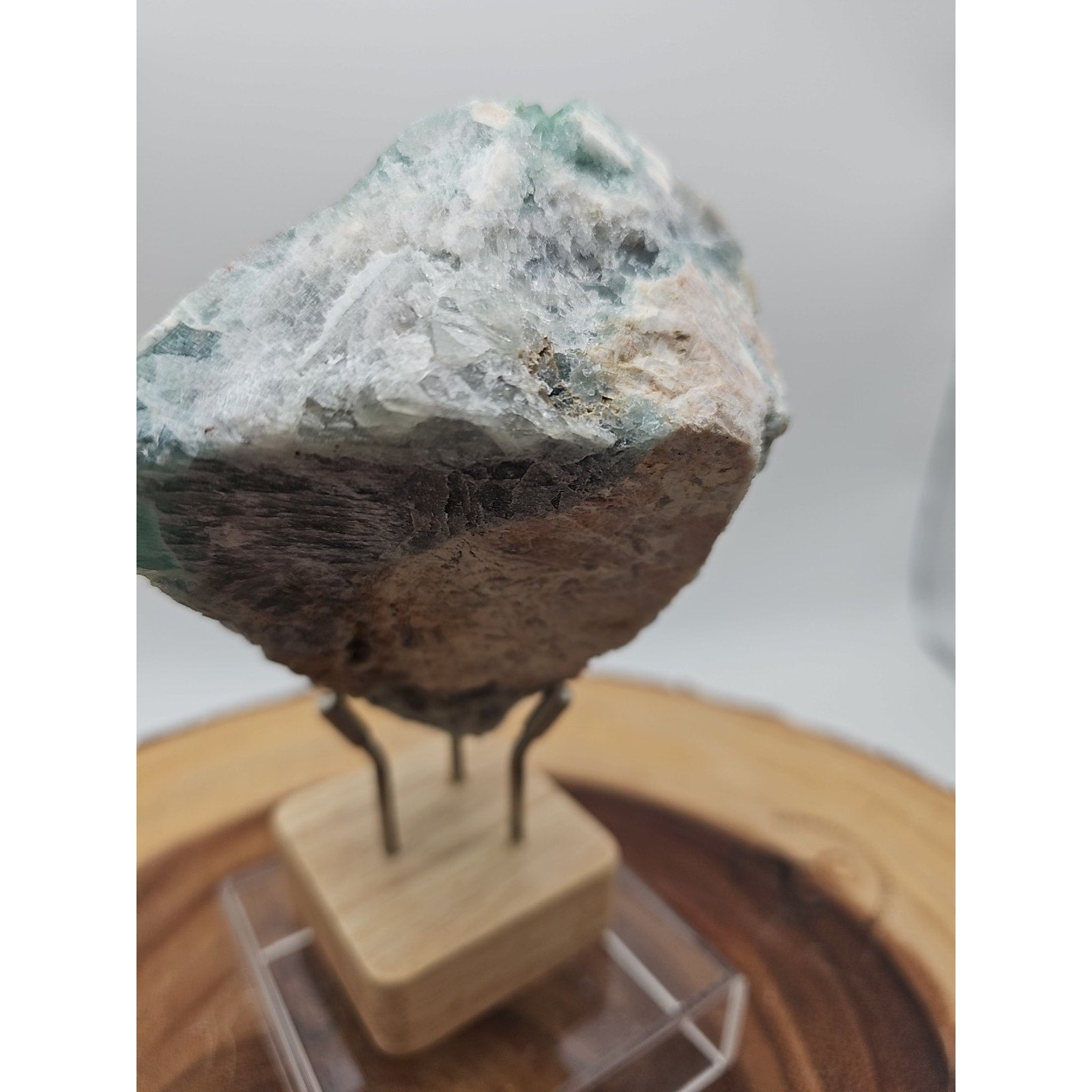 Raw Chunk Fluorite 1.27lb With Stand by CrystalCloud Company