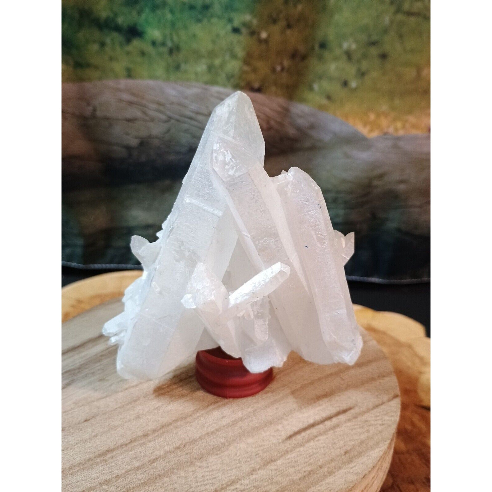 0.6LB Rainbow Aqua Aura Quartz Crystal Cluster Points Titanium Coating by CrystalCloud Company