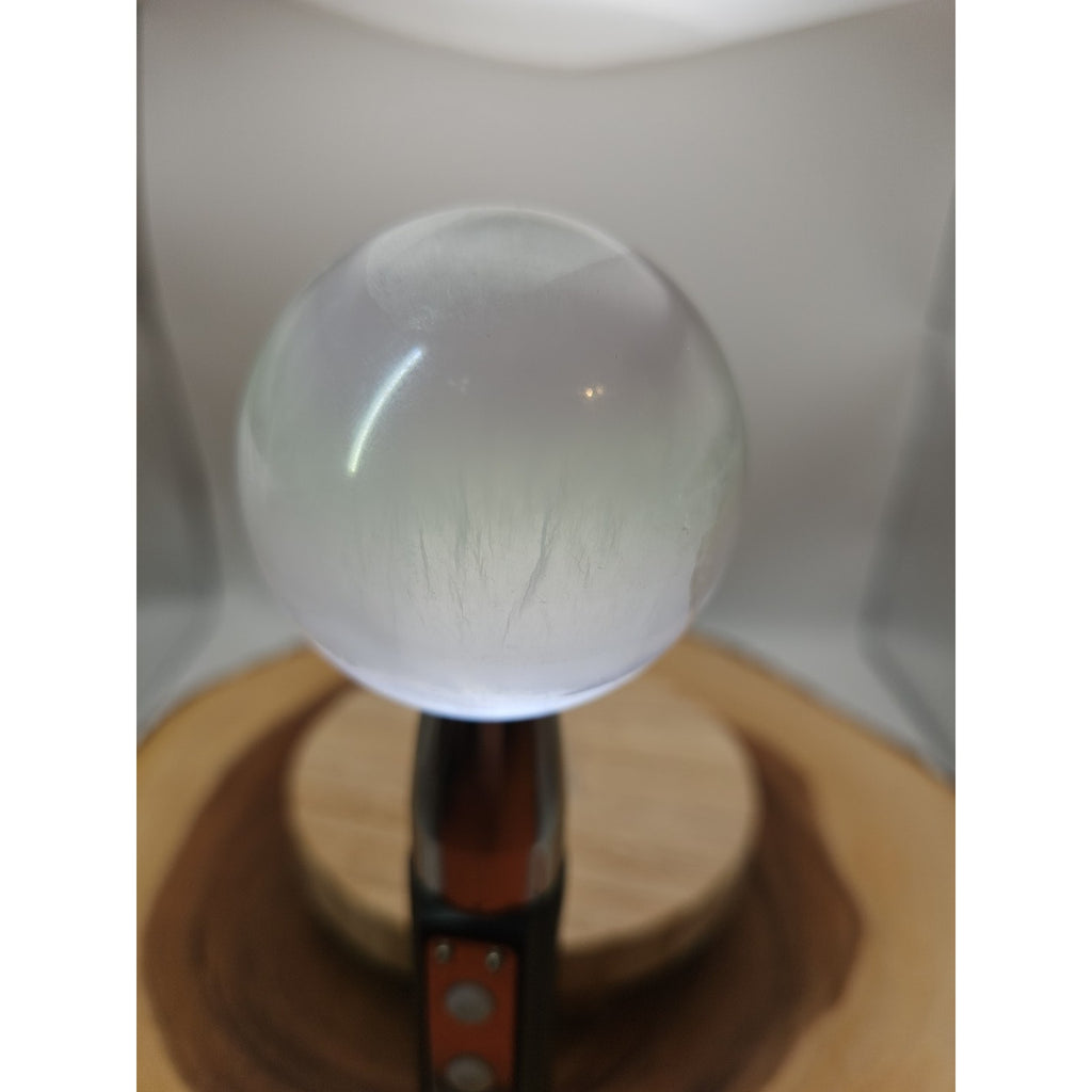 1.17lb Natural Rainbow Fluorite Quartz Crystal Sphere Ball Polished by CrystalCloud Company
