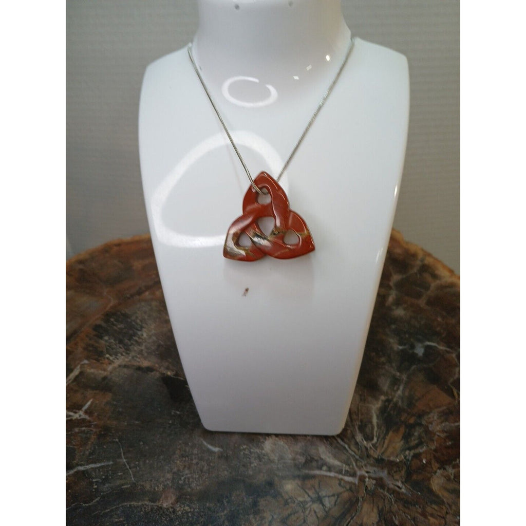 Ocean Jasper Agate Necklace W/925 Silver Chain by CrystalCloud Company