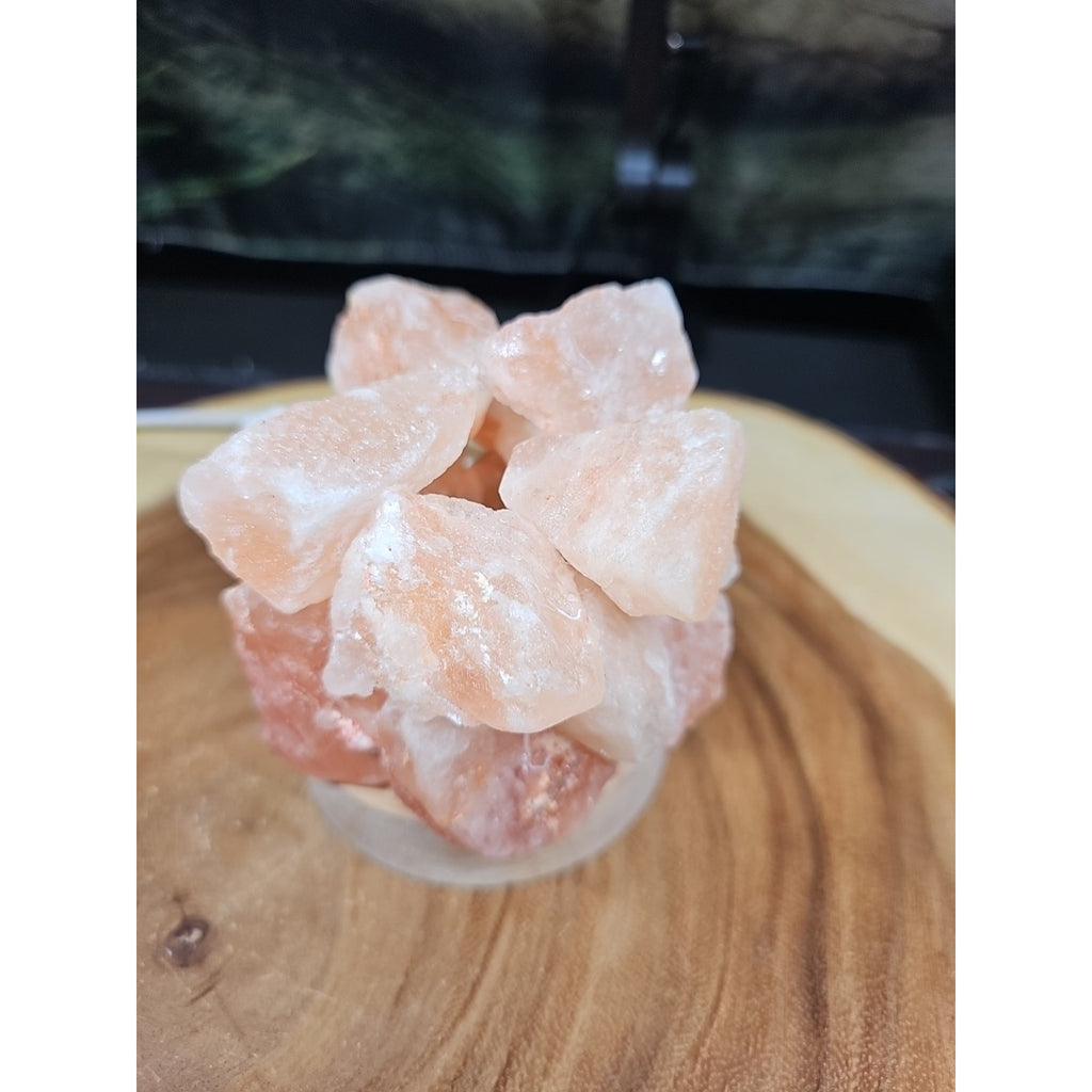 Himalayan sea salt lamp Handmade by CrystalCloud Company