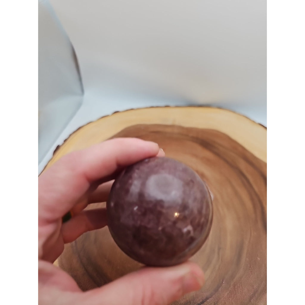 Strawberry Quartz Crystal Sphere 260g 55mm by CrystalCloud Company