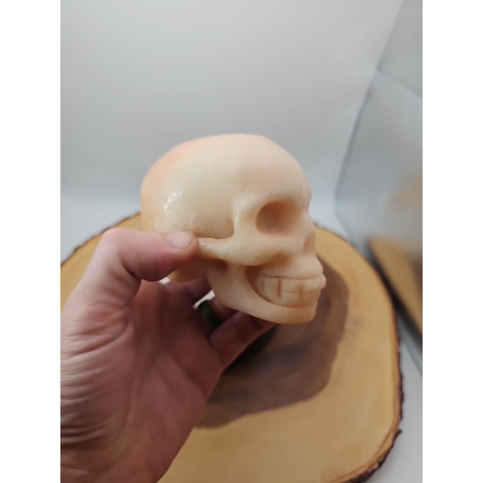 1.56 Natural sunstone Skull Crystal Carving Mixed Stones Healing by CrystalCloud Company