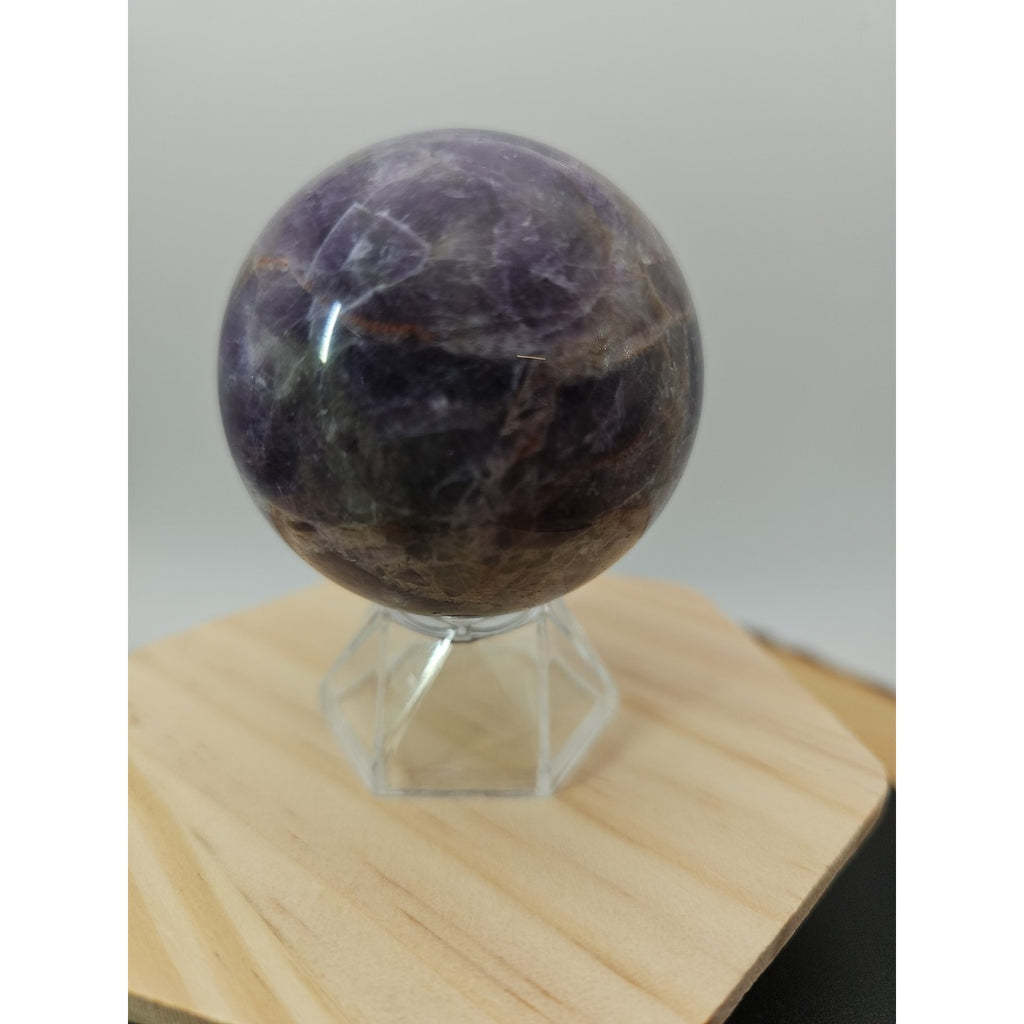 Chevron Amethyst Sphere 250g 56mm by CrystalCloud Company
