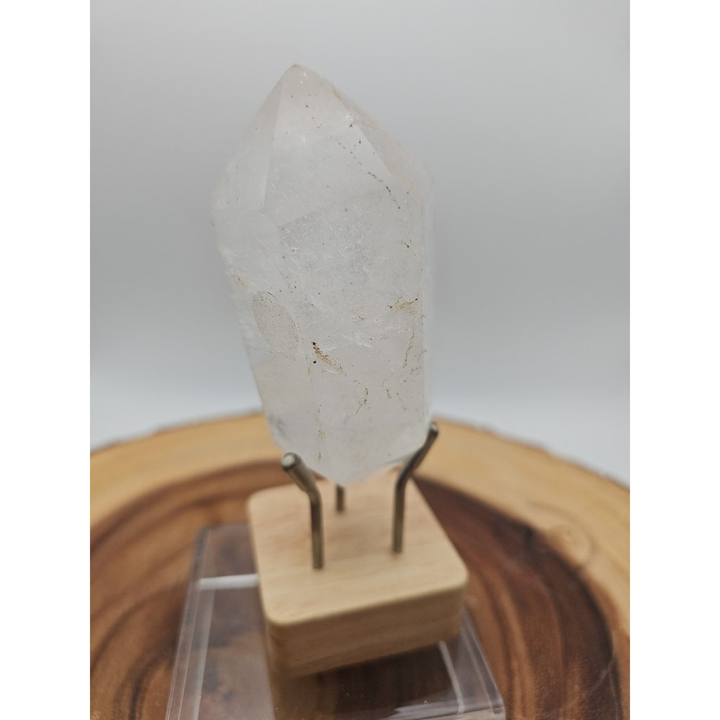 Quartz Crystal Point .49lb With Stand by CrystalCloud Company