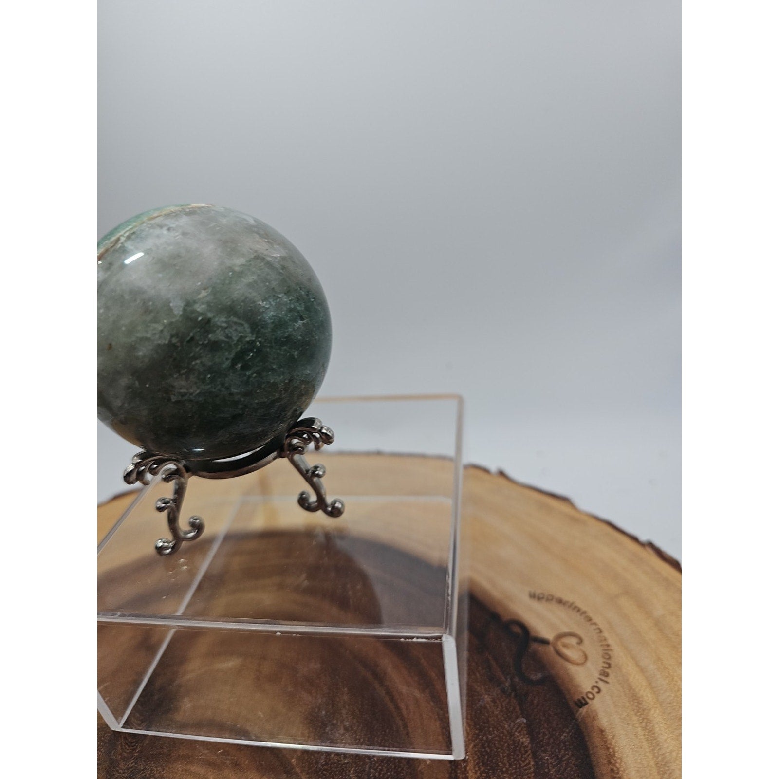 Green Strawberry Quartz 62mm .73lb W/stand by CrystalCloud Company