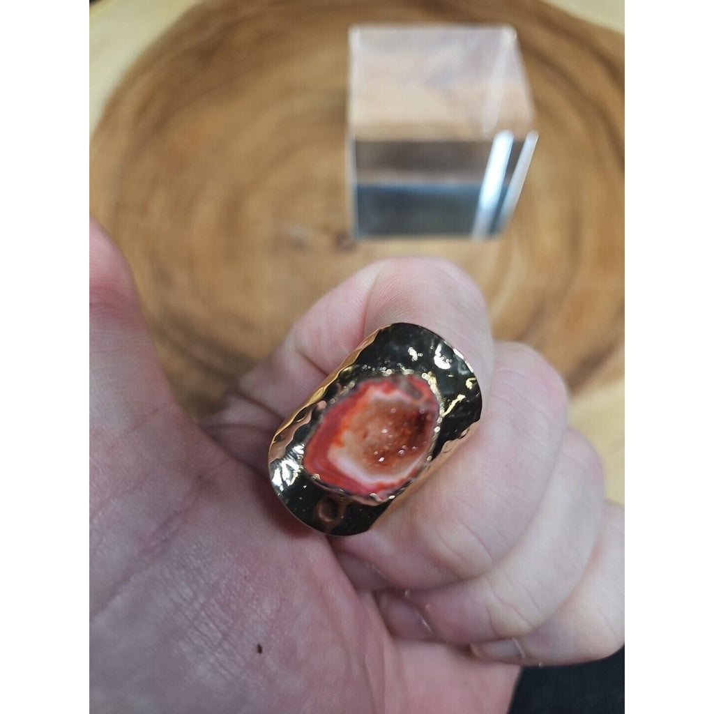 Agate Adjustable Ring by CrystalCloud Company