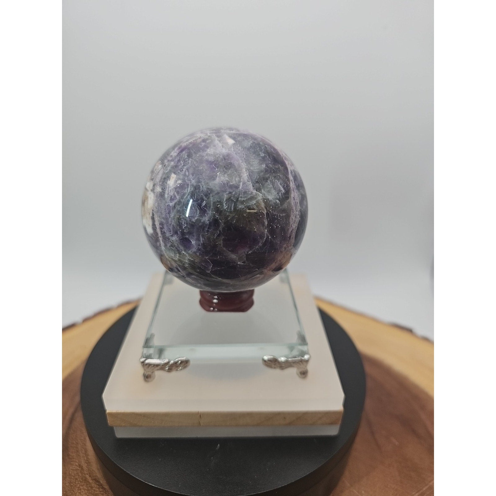 Madagascar Amethyst Crystal Sphere — 373g, 61mm, Collector's Piece | CrystalCloud Company by CrystalCloud Company