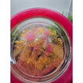 Handmade Resin Bowl Pink Gold Floral One of a Kind