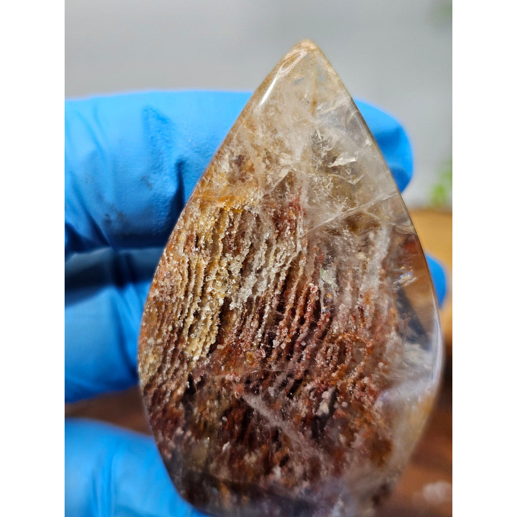 Red Amphibole Quartz Flame 55g — Angel Phantom Quartz