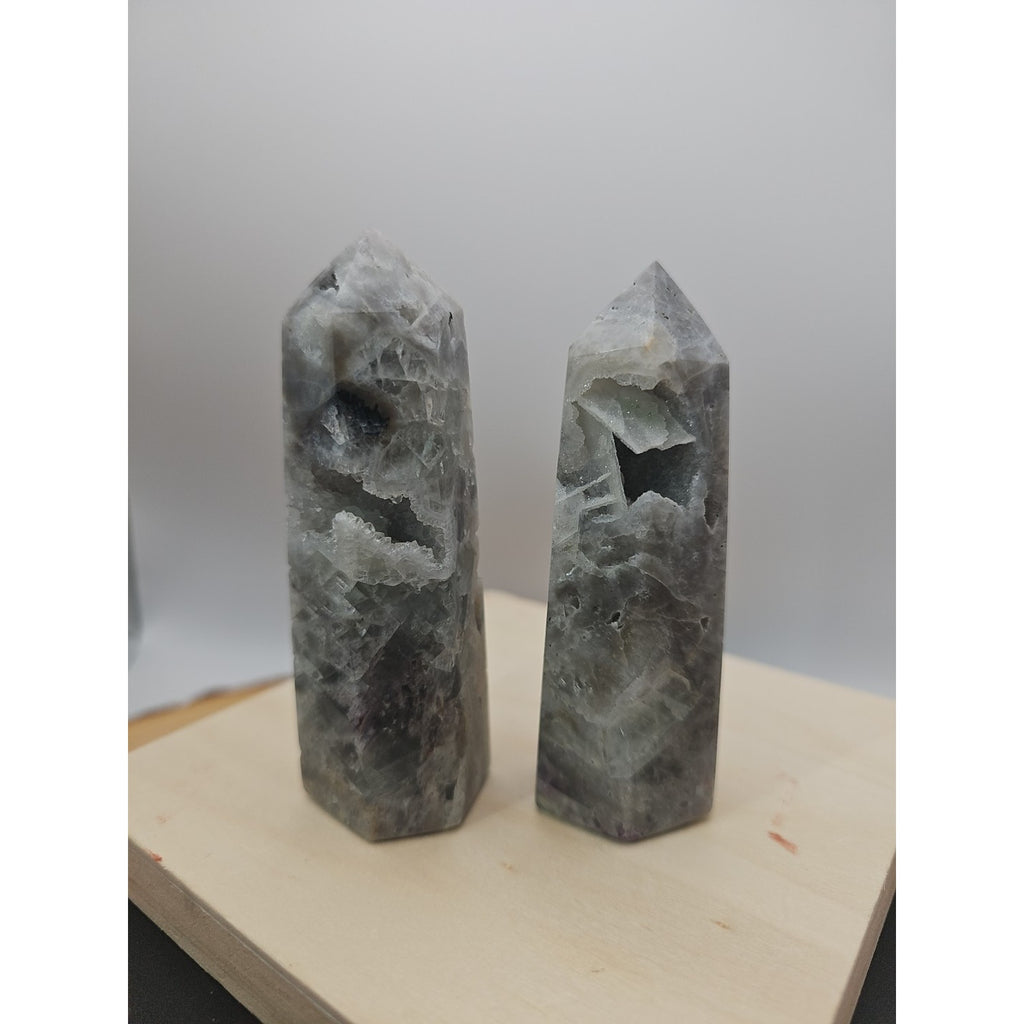 Fluorite Crystal Towers 1 Pair .56lb by CrystalCloud Company