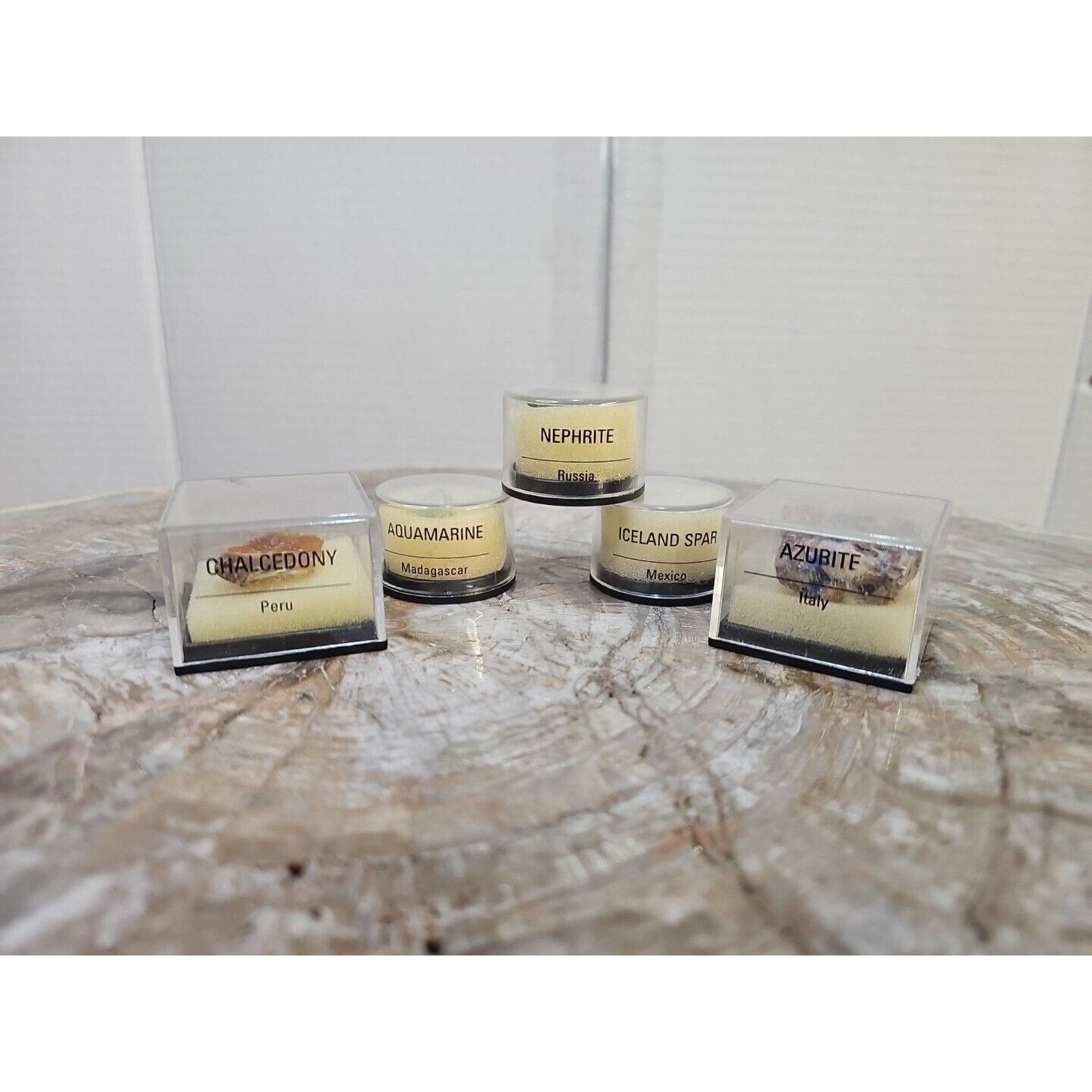 5pcs Micro Mineral Collectibles by CrystalCloud Company