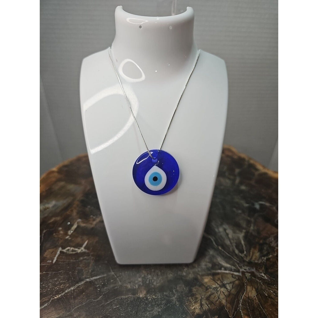 Evil Eye Necklace 925 Silver Chain Protection/Good Luck by CrystalCloud Company