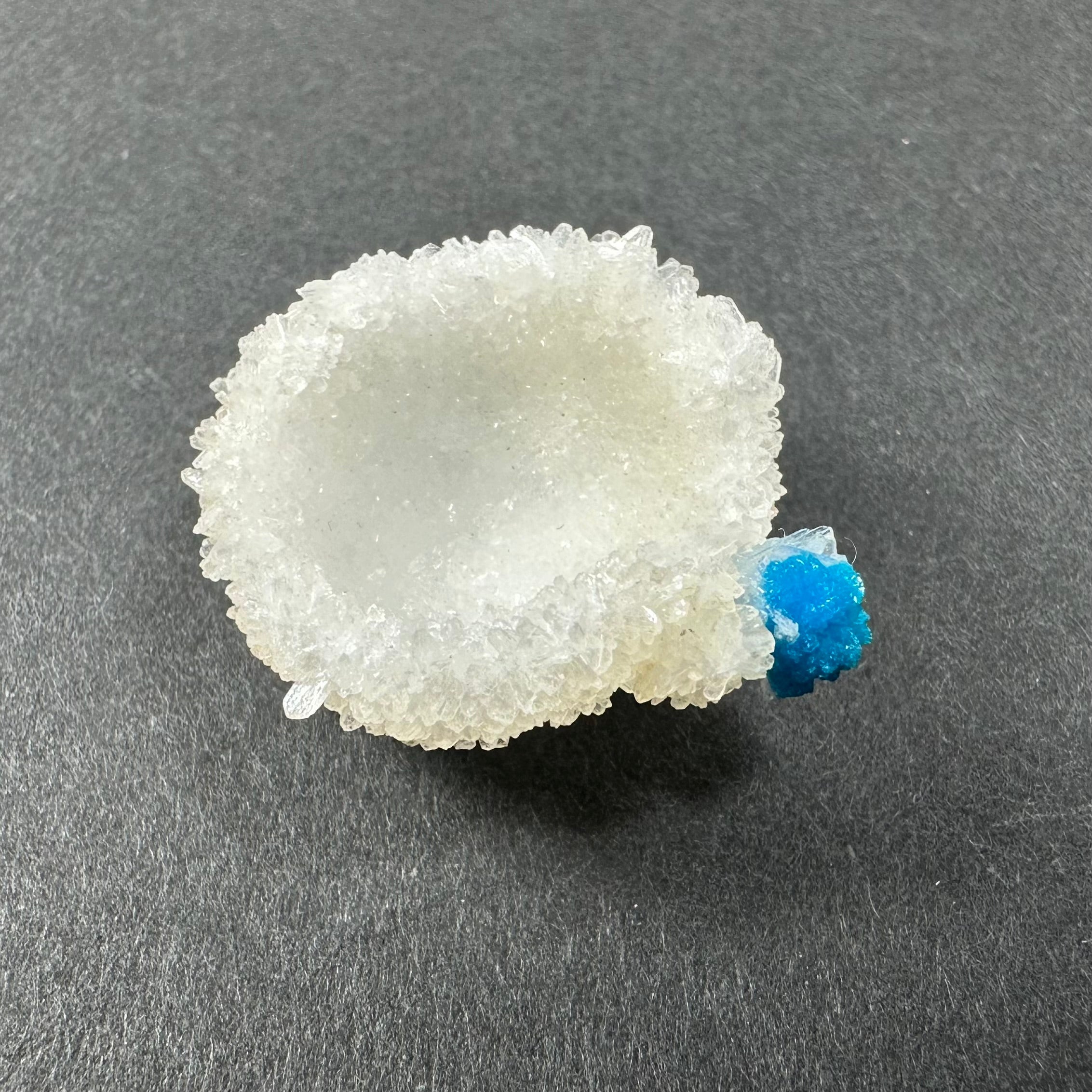 Cavansite Ball 'Floaters' on Stilbite SM from Maharashtra, Pune, India