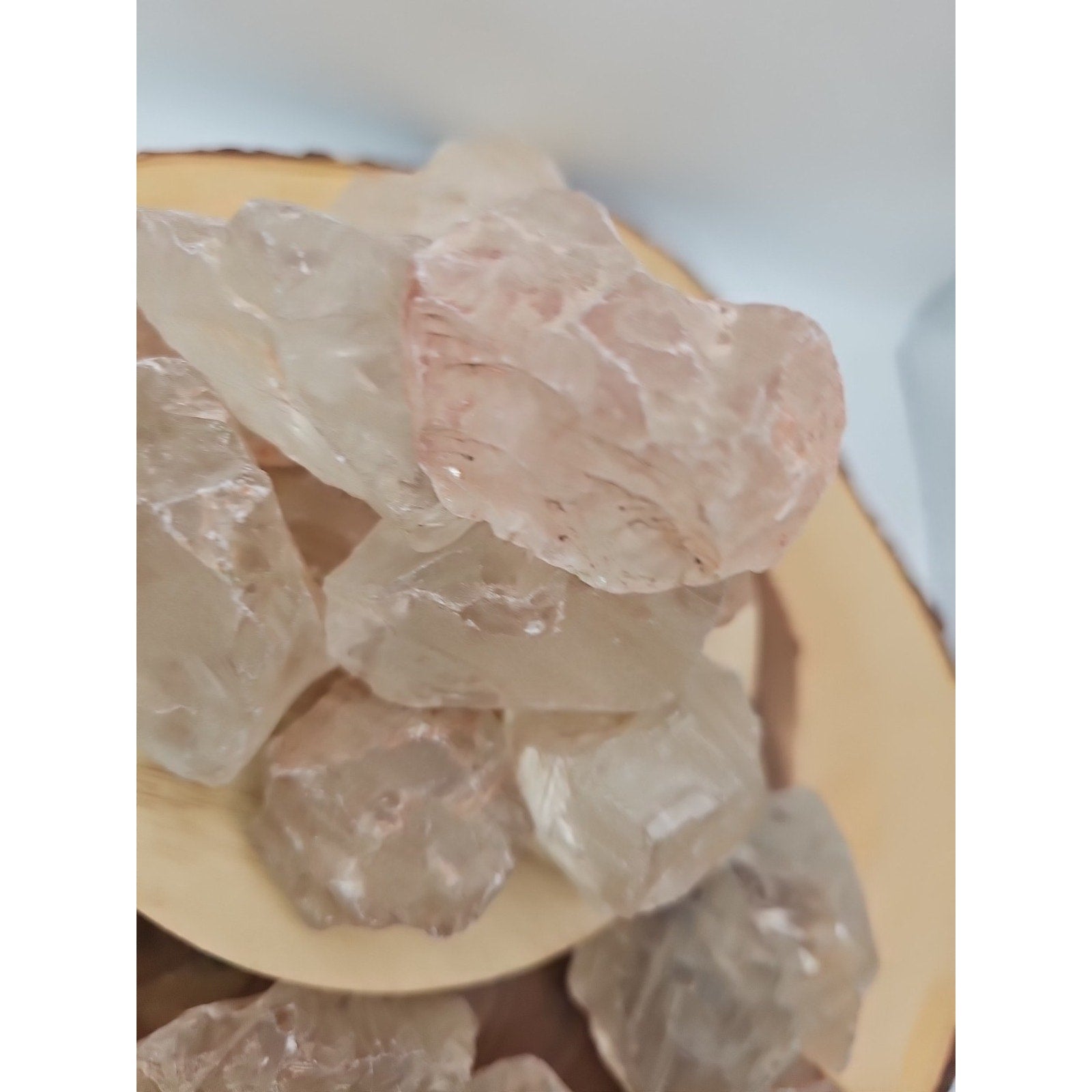 1lb Natural Raw Clear White Quartz Crystal Original Healing 5pcs Avg by CrystalCloud Company