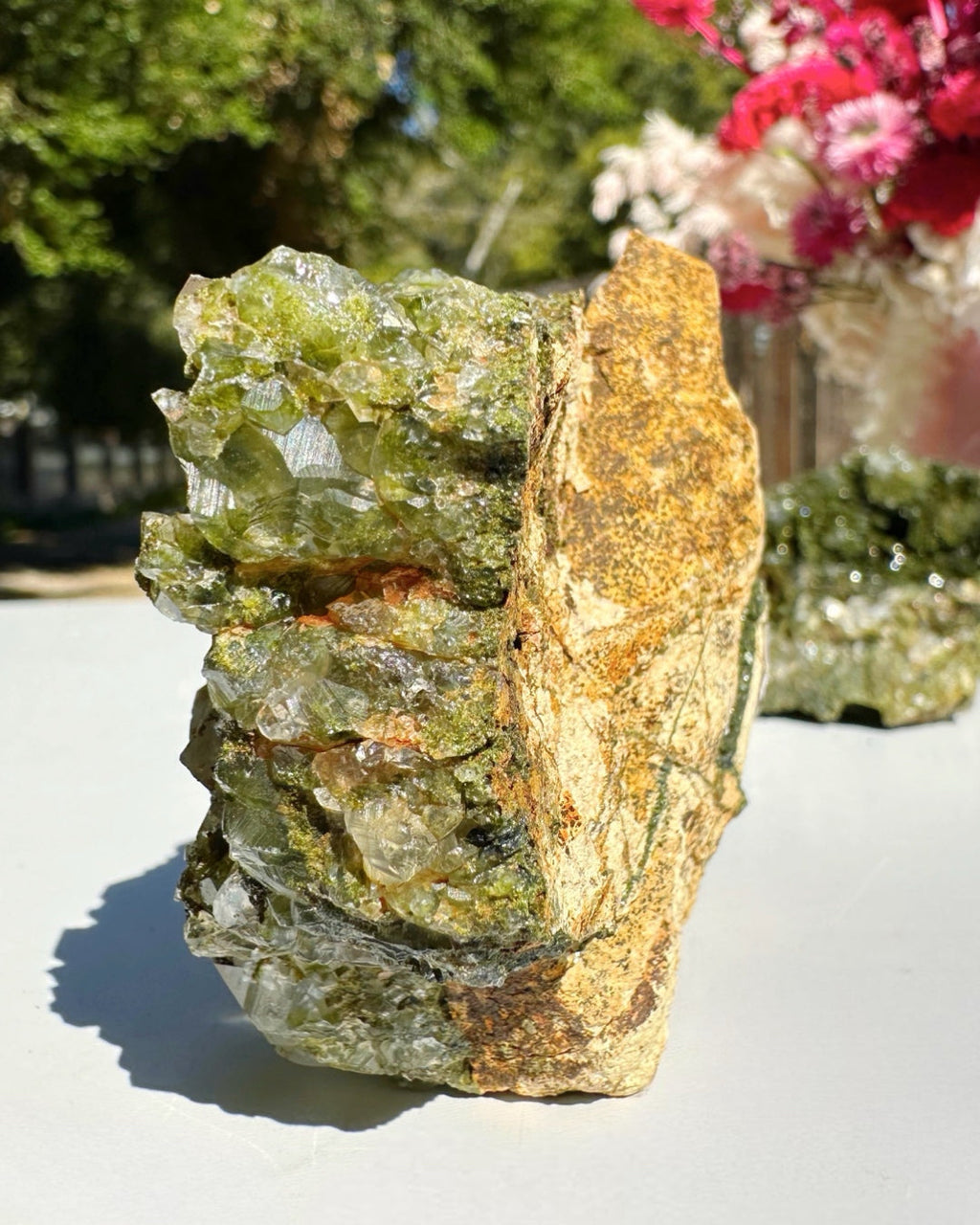 Epidote Quartz Cluster by Baltic Mermaid