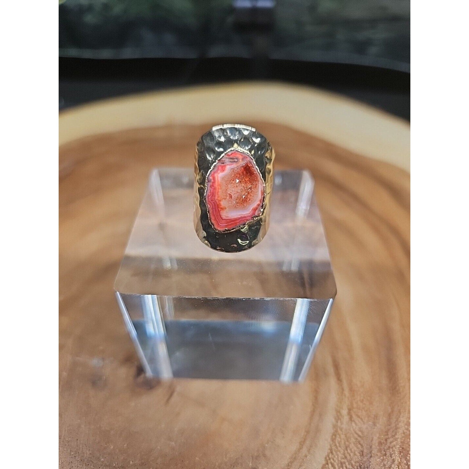 Agate Adjustable Ring by CrystalCloud Company
