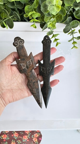 Owl Athame for Boundaries and Wisdom, Hand-Carved Jade Stone 7"