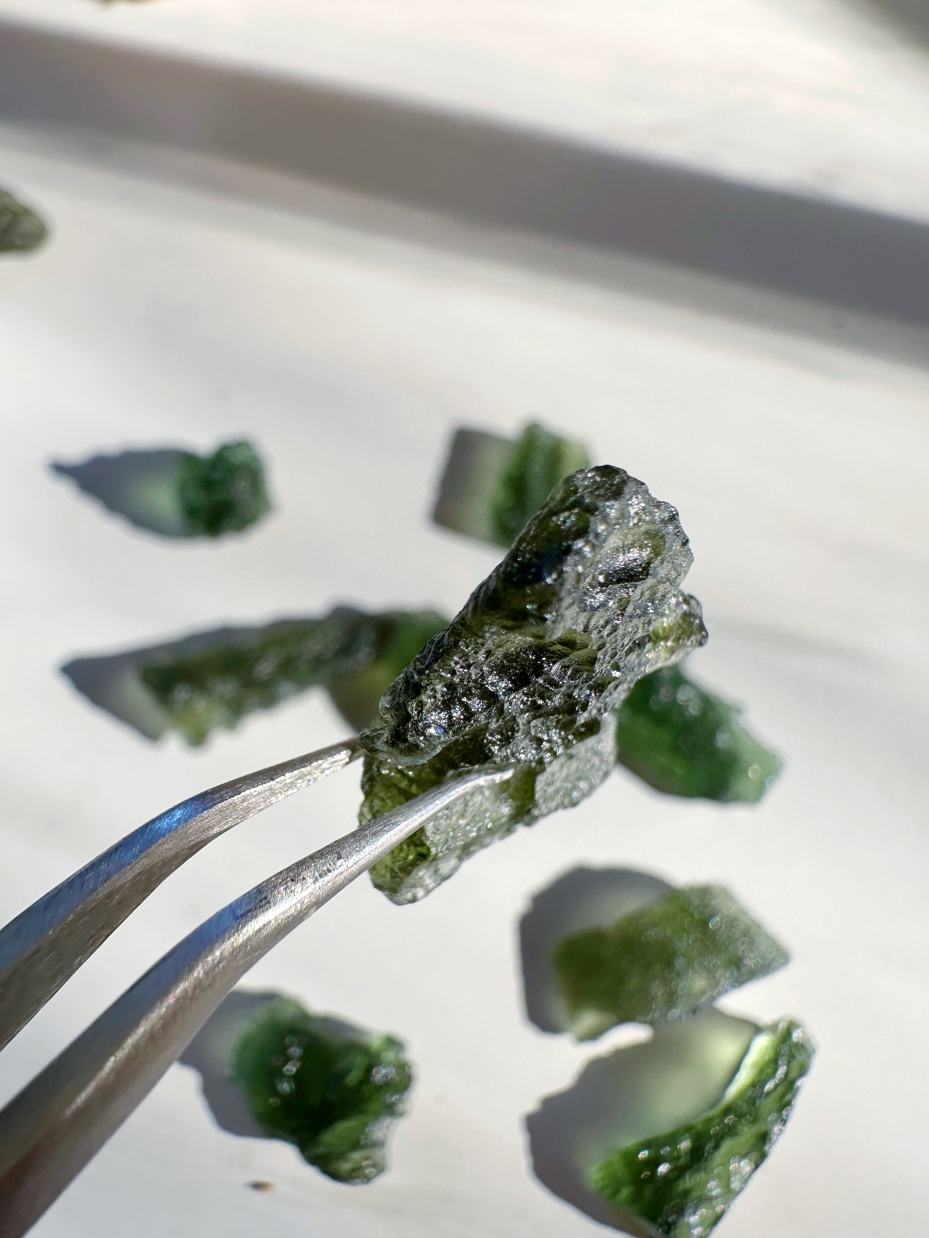 Chlum Moldavite #6 - AA