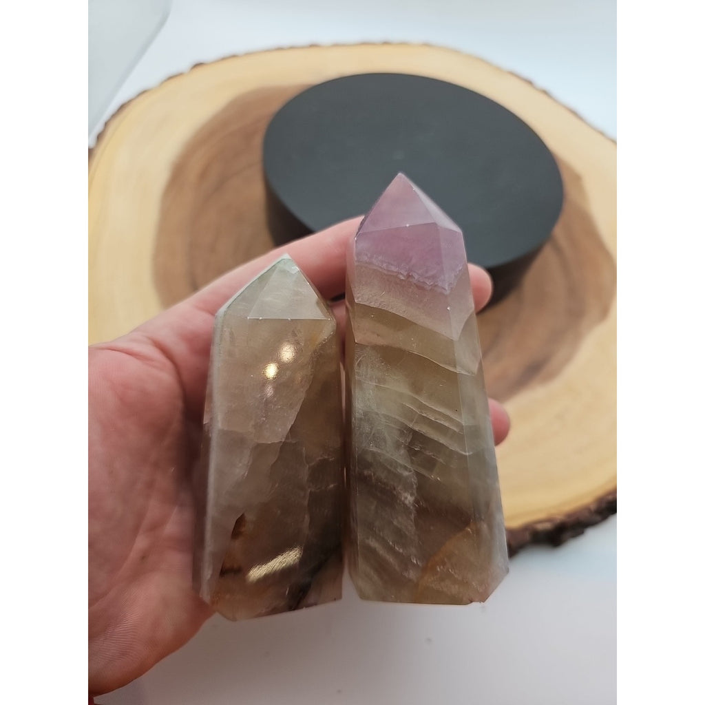Fluorite crystals Set Of 4,2.52lbs by CrystalCloud Company