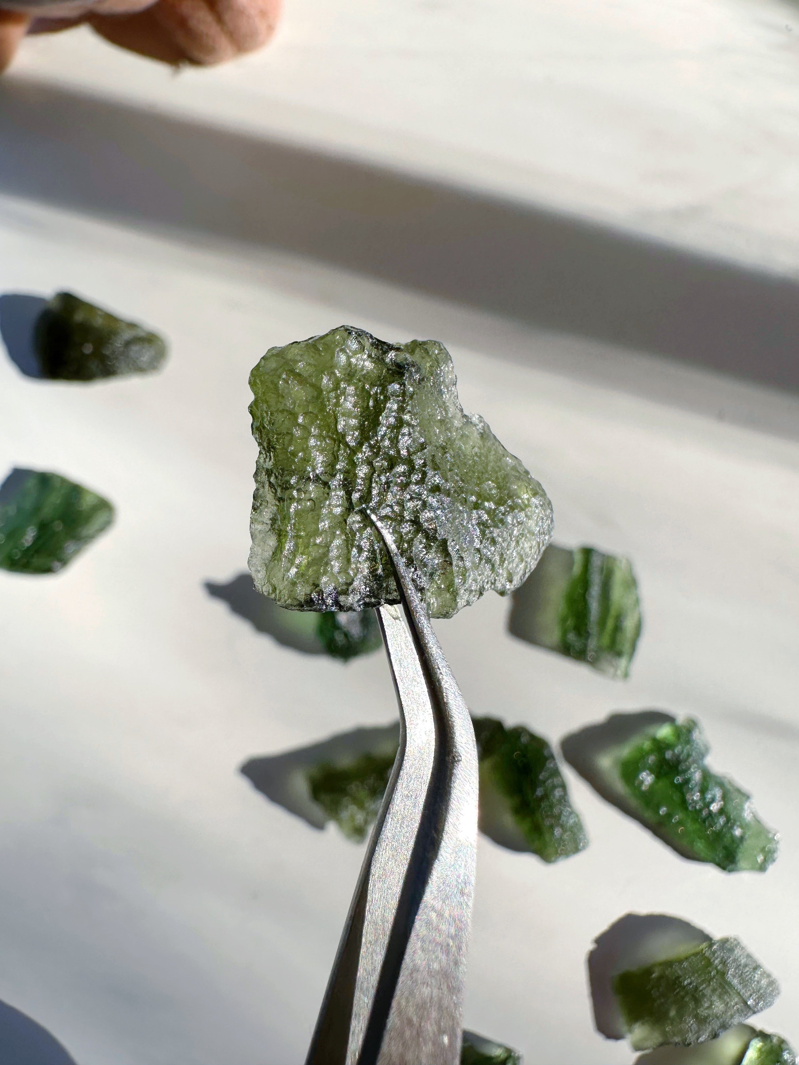 Chlum Moldavite #6 - AA